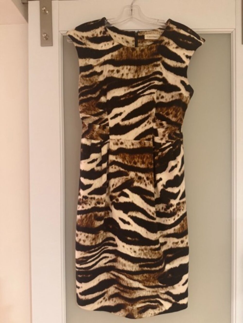 Calvin Klein Zebra/Leopard Print Dress Size M (6-8)